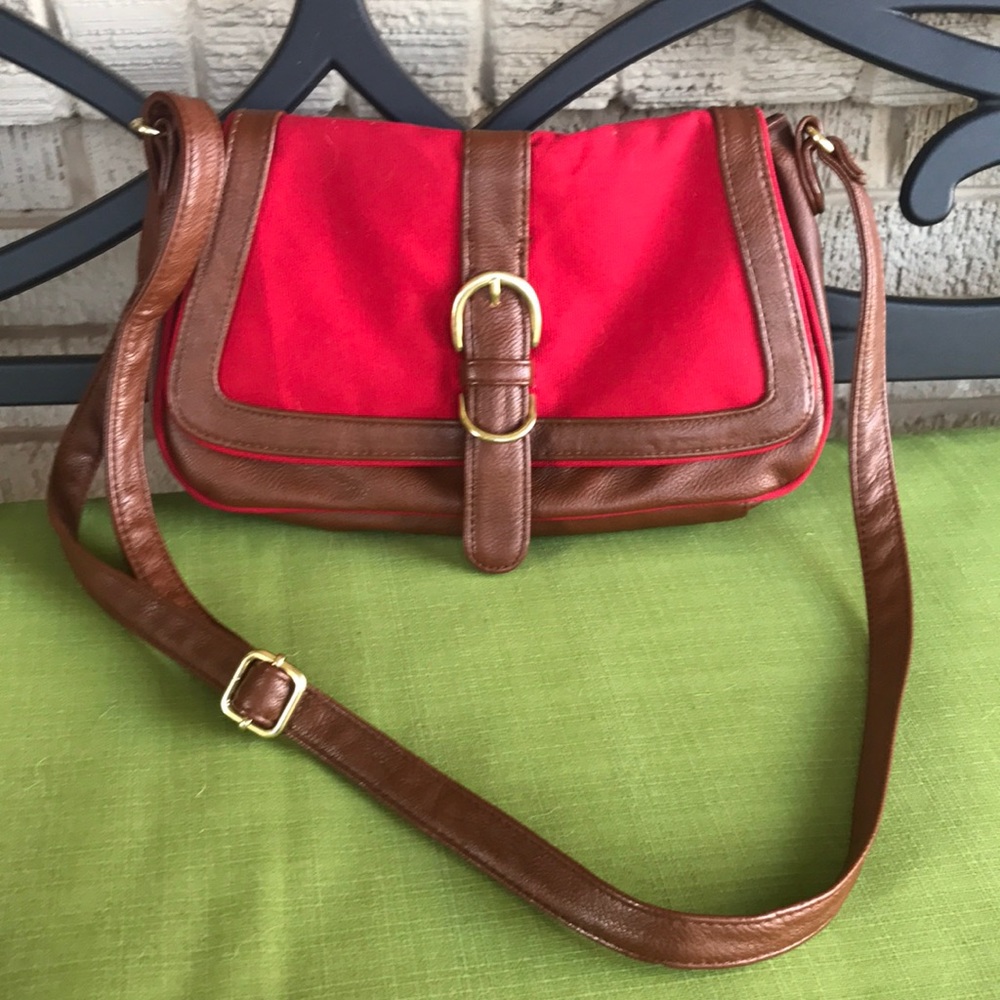 Red Cross-body purse